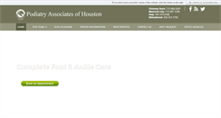 Desktop Screenshot of podiatryofhouston.com